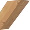 Ekena Millwork 3 1/2"W x 8"D x 8"H Traditional Smooth Knee Brace, Western Red Cedar BRC04X08X08TRA00SWR - alternate 1